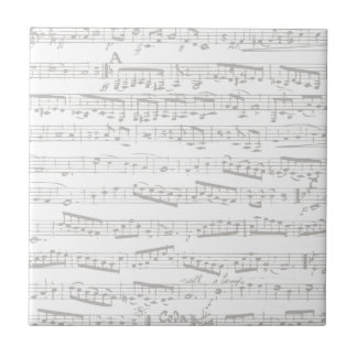 Notas musicais em preto e branco desbotadas