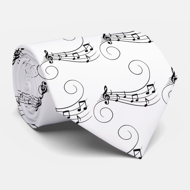 Notas Musicais Gravata Borboleta (Rolled)