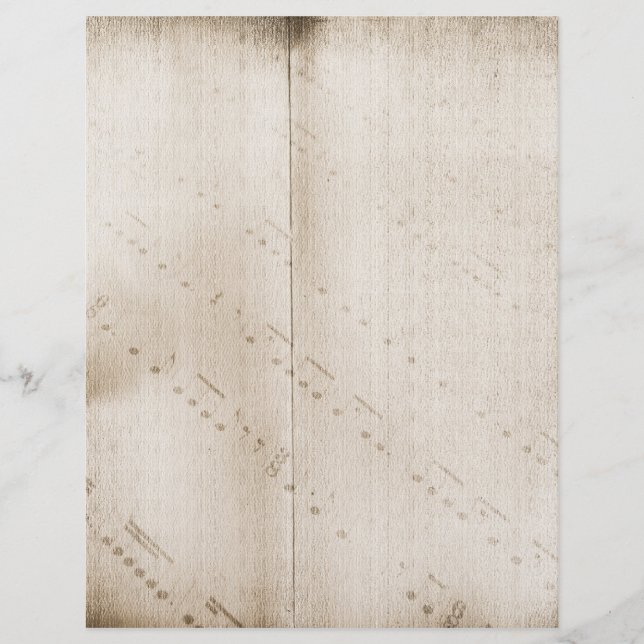 Notas Musicais Grunge Letterhead (Frente)