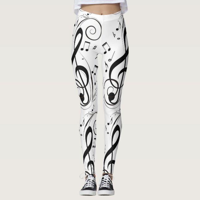 **NOTAS MUSICAIS** LEGGINGS (Frente)