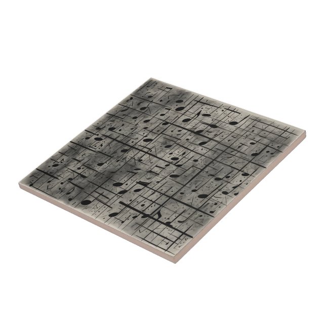 Notas musicais sobre a textura do carvão negro (Lateral)