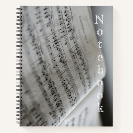 Notas Musicais - Um notebook simples