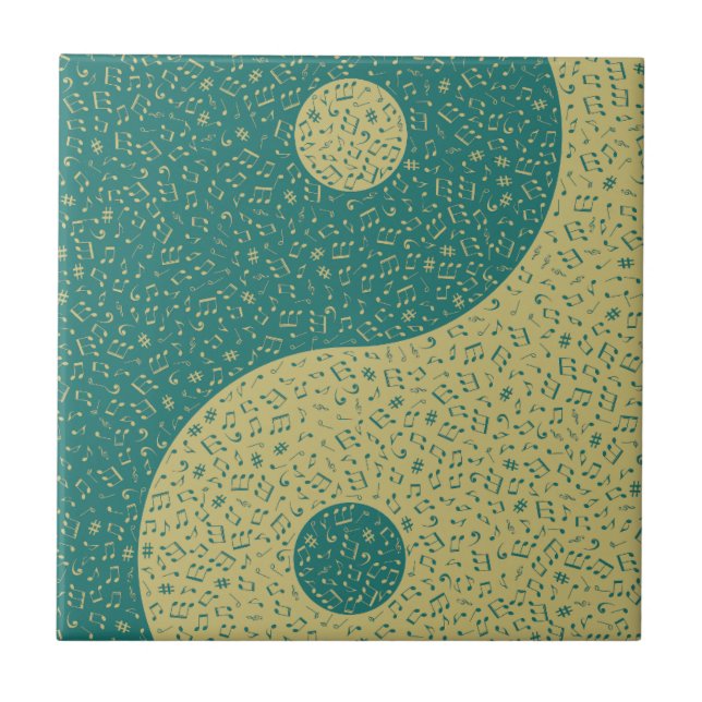 Notas Musicais Yin Yang (Frente)