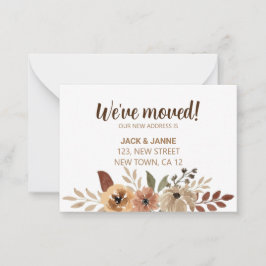 Notas Nós movemos o cartão de lançamento da Flora de Wat