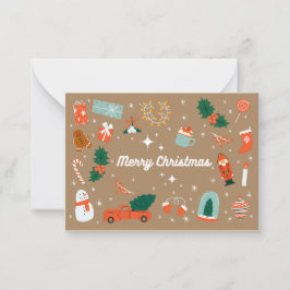 Notas O Mais Quente Deseja Um Cartão De Natal Sobrecarre