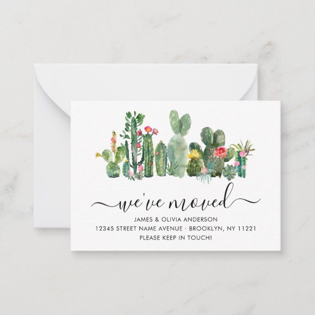 Notas Orçamento Cactus Nós Mudamos Novo Cartão de Movime (Frente)