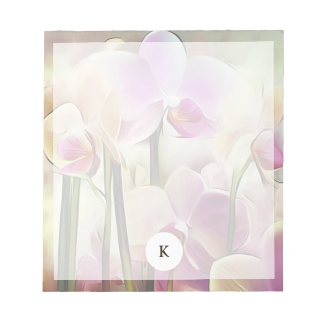 Notas Orquídeas Na moda modernas | Adicionar o Bloco de  (Frente)