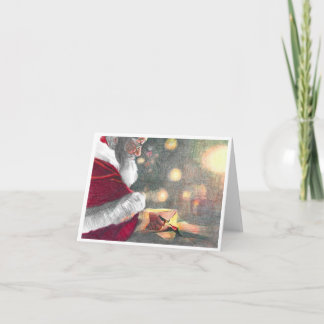 Notas Papai noel Toque, Papais noeis de cartão de Natal