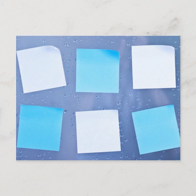 Notas pegajosas no banheiro (Frente)