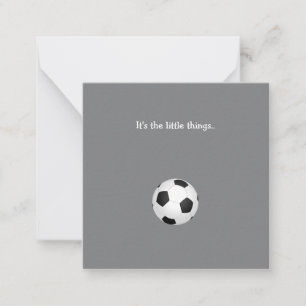 Notas Pequena Bola De Futebol Obrigado Cartão Nota