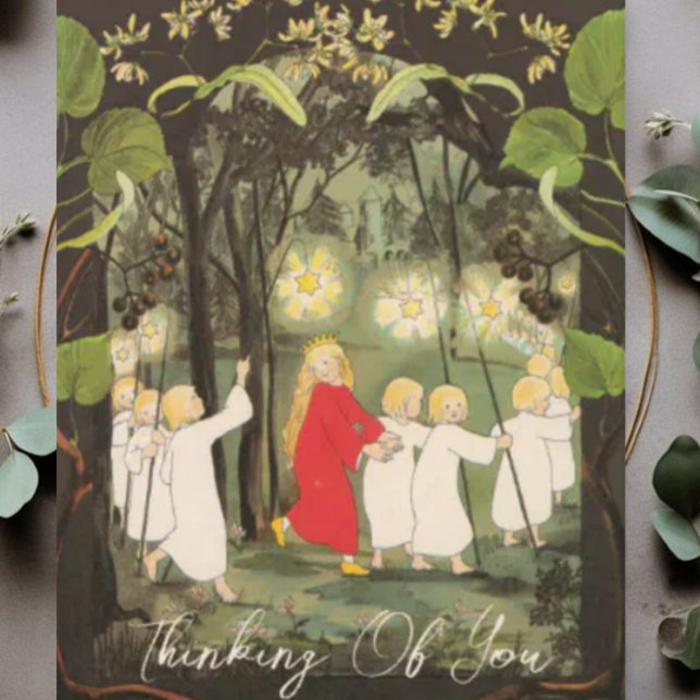 Notas Pequena Princesa no Cartão de Saudação Florestal (Criador carregado)