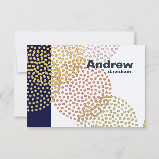 Notas personalizadas círculos pontilhadas (Frente)