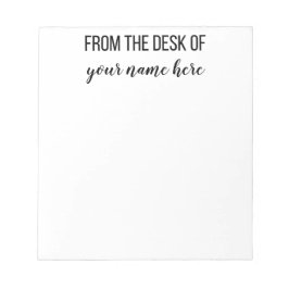 Notas Personalizado a partir da secretária do Bloco de n