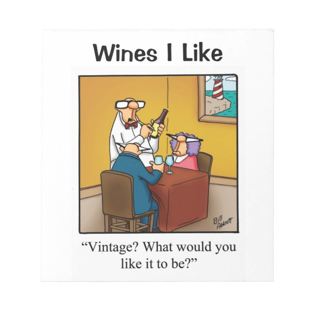 Notas Presente no Bloco de Diários de Humor de Vinho (Frente)