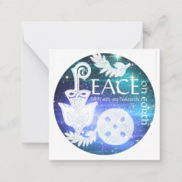 Notas Pronto para colorir o cartão de Natal Celtic Manda