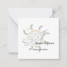 Notas Pronto para colorir o cartão de Natal Celtic Manda