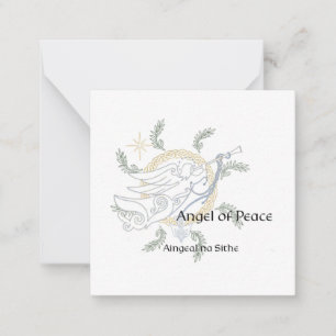 Notas Pronto para colorir o cartão de Natal Celtic Manda