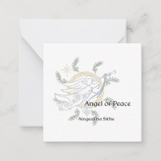 Notas Pronto para colorir o cartão de Natal Celtic Manda