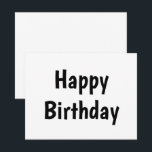 Notas simples cartão de aniversário feliz mínimo<br><div class="desc">projetado para você</div>