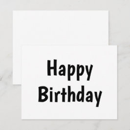 Notas simples cartão de aniversário feliz mínimo