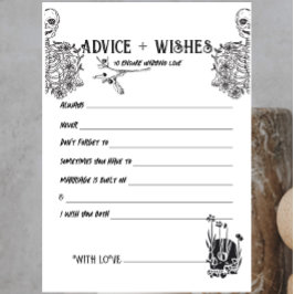 Notas Til Death Nos Parte | Cartão de Casal | B+W