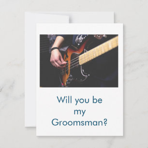 Notas você será meu cartão de padrinho de casamento de b