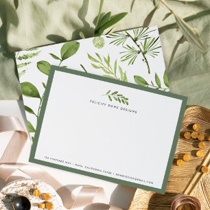 Notas Wild Meadow Cartão plano para artigos de papelar