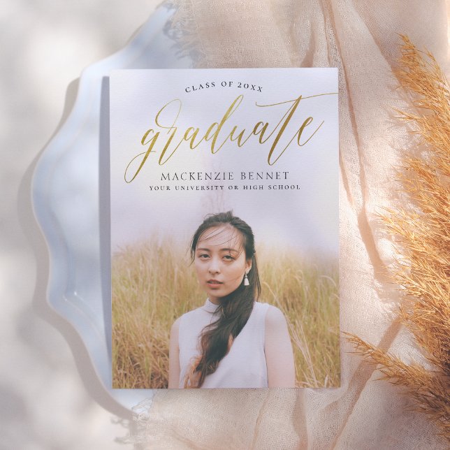 Notável | Anúncio de Formando de Script Dourado (Criador carregado)