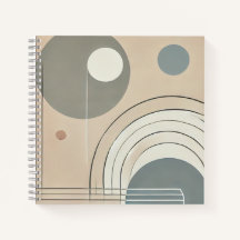 Notebook Abstrato minimalista
