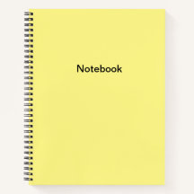 Notebook amarelo comum
