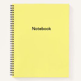 Notebook amarelo comum