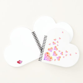 Notebook Ame Heart Shaple Spiral Bound