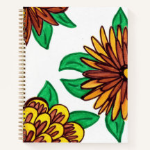 Notebook Autumn Flowers