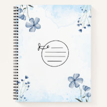 Notebook azul simples