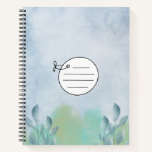 Notebook azul simples