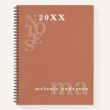 Notebook Boho minimalista personalizado