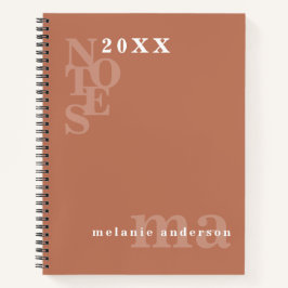 Notebook Boho minimalista personalizado
