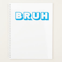 notebook "bruh" do planejador moderno
