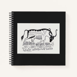 Notebook Bull inspirado no grego Mycenaean