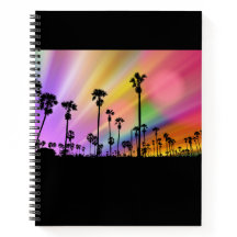 Notebook California Palms & Colorous Sky