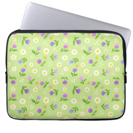 Notebook Capa de laptop floral para o Dia das Mães flores &