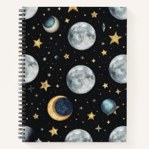 Notebook Celestial Sonhos Espirais