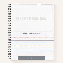 Notebook com Desenhos e Pensamentos