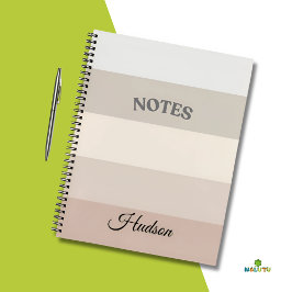 Notebook com faixa neutra Design