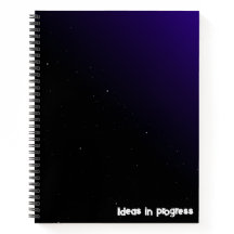 Notebook Com Gradiente Roxo E Padrão Espacial
