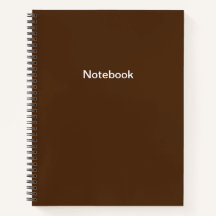 Notebook comum marrom