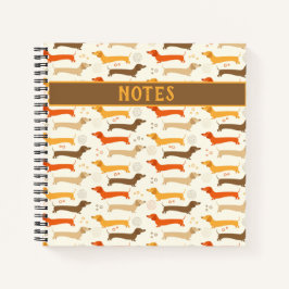 Notebook Dachshances e Bolinhas