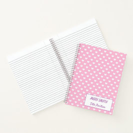 Notebook de amor na escola moderna