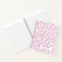 Notebook de amor na escola moderna