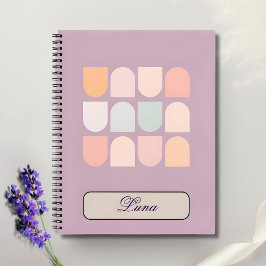 Notebook de bloco de cores da Lavanda Dreamy